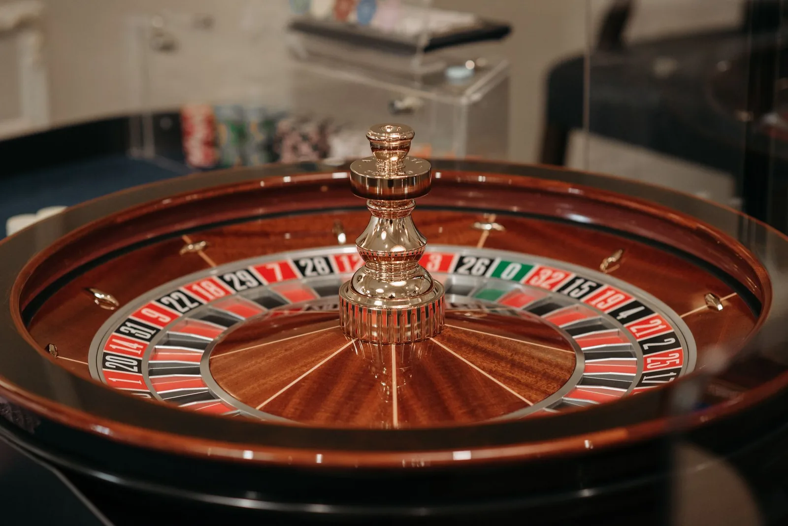 Roulette de casino en gros plan