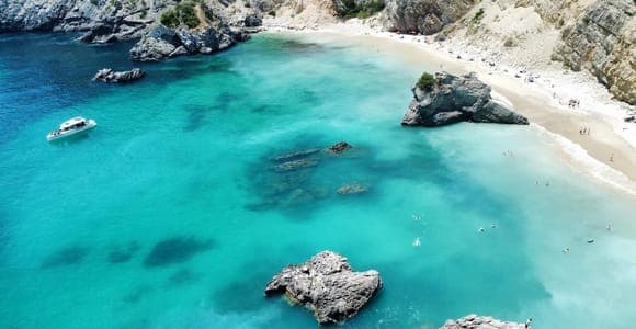 Côte de l'Arrábida en bateau, avec baignade